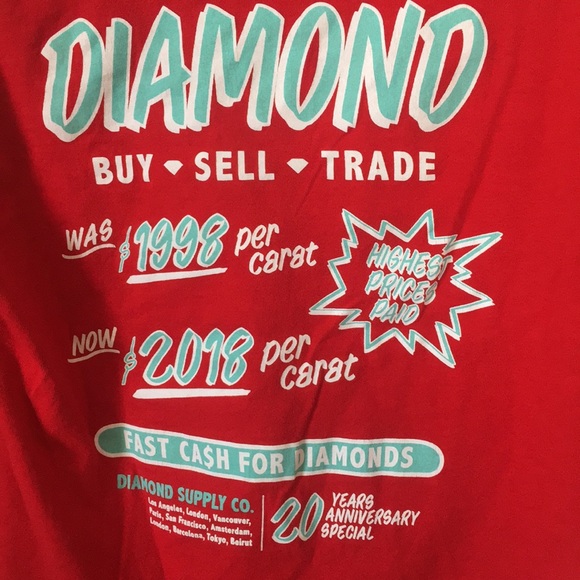 NWOT Diamond Supply Co. Long sleeve - Picture 6 of 6